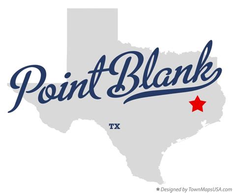 Map Of Point Blank Tx Texas