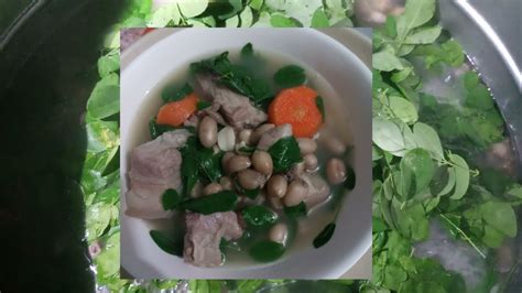 Pork Soup With Peanut And Malunggaysabaw Na Ulam Youtube