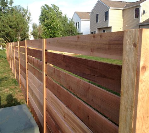 Horizontal Cedar Fence Cedar Fence Fence Backyard Adventure