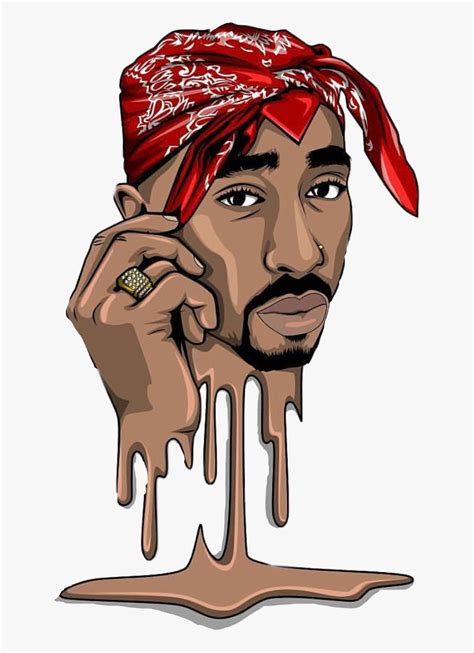 Tupac Shakur Transparent Cartoons 2pac Emoji Hd Png Download