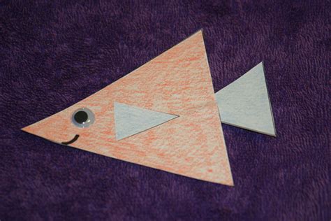 Triangle Fish Craft Shapes Activities Triangles Activities Shapes