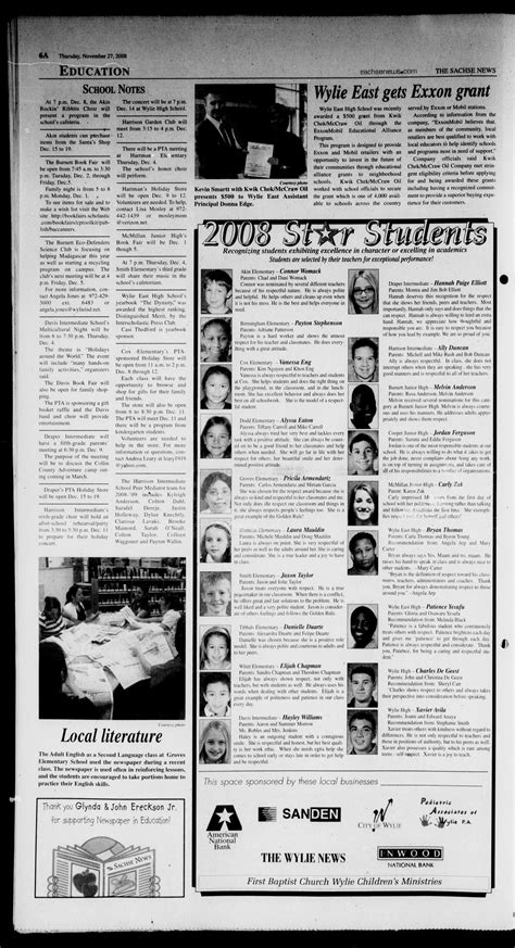 The Sachse News (Sachse, Tex.), Vol. 4, No. 44, Ed. 1 Thursday