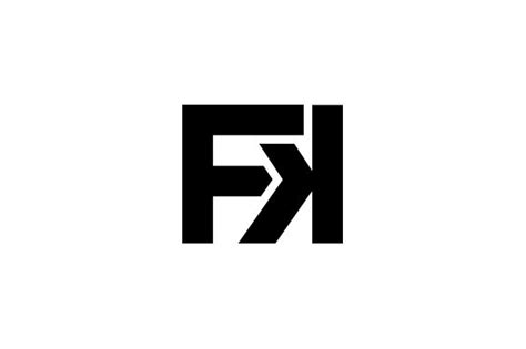 Fk Logo Design Vector Graphic By Xcoolee · Creative Fabrica