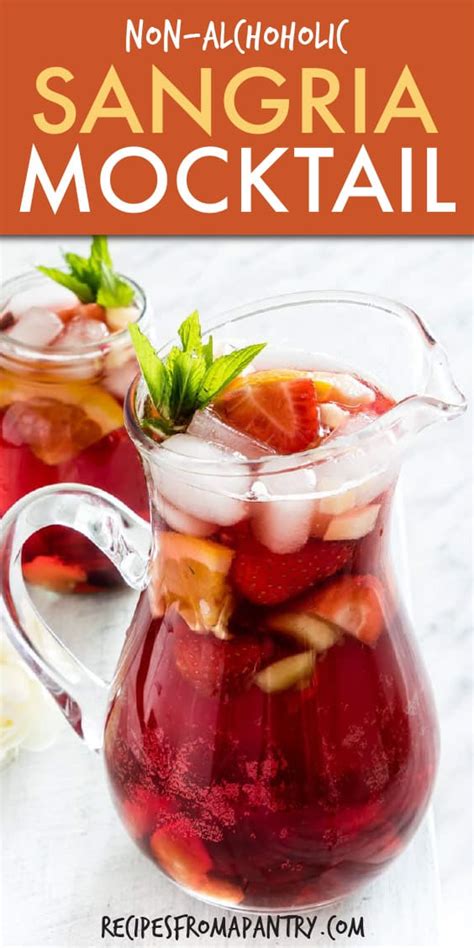 Non Alcoholic Sangria Sangria Mocktail Recipes From A Pantry