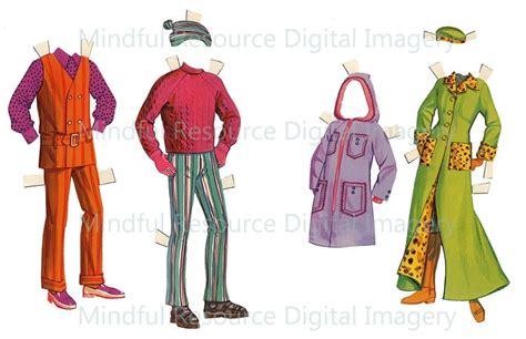 Brady Bunch Paper Dolls Vintage 70s Fashion By Mindfulresource