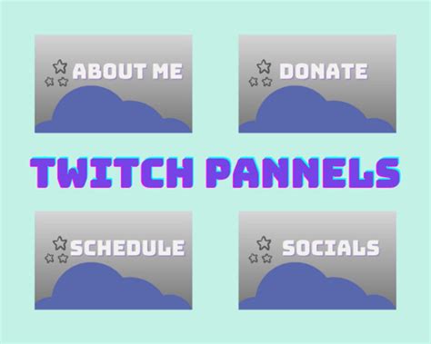Twitch Stream Panels Dimensions 320x200 Etsy