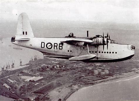 South African Air Force Short Sunderland Flying Boat Operating From