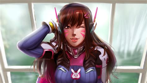 Dva Overwatch Art New Wallpaper Hd Games Wallpapers K Wallpapers Images Backgrounds Photos And
