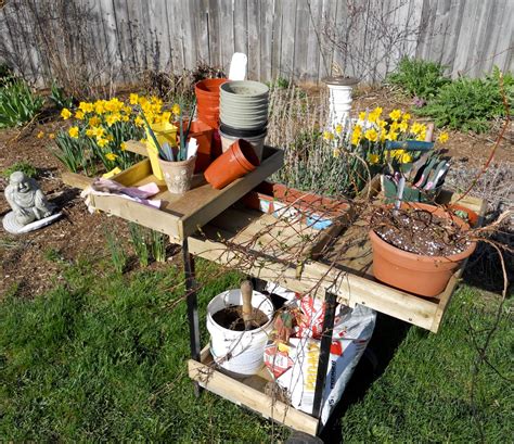 Repurposed Portable Potting Bench For The Shed Mai Garden