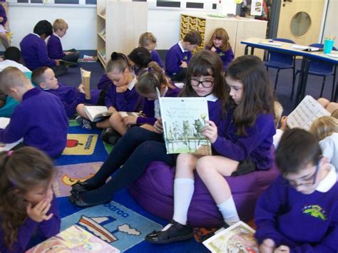 Everybody Reading In Class Queens Hill Primary School
