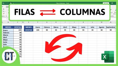 Transforma tus datos Cómo convertir filas en columnas en Excel