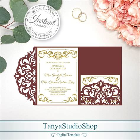 Tri Fold Invitation Template