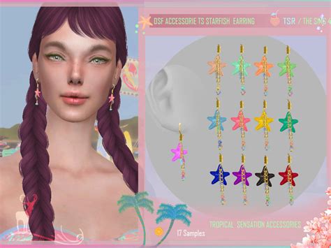 Dsf Tropical Sensation Accessories By Dansimsfantasy At Tsr Sims 4
