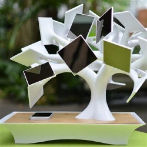 Electree Electree Is A Bonsai Tree Equipped With Solar Panel Leaves