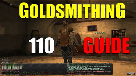 Goldsmiths work precious metals and stones into a multitude of accessories that appeal to the eorzean aesthetic. FFXI *COST EFFECTIVE* Goldsmithing Guide from 1 to 110 ...