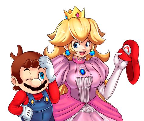 Mario And Peach~ By Chelostracks On Deviantart