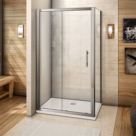 Single Sliding Door 1000x700mm Shower Enclosure Walk In Wet Room