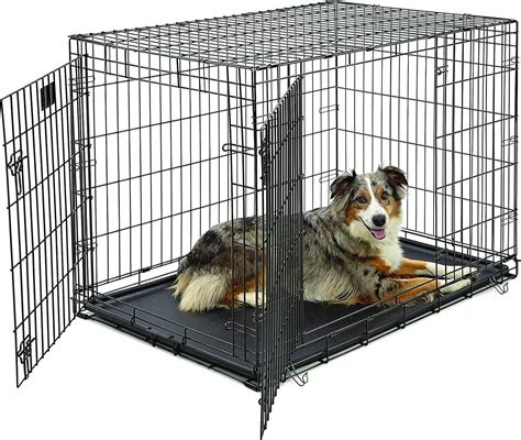 Large Dog Crate Midwest Life Stages Double Door Folding Metal Dog