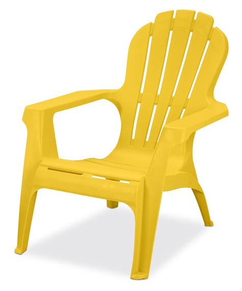 Us Leisure Resin Adirondack Plastic Patio Furniture Chair Yellow