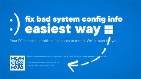 How To Solvefix Badsystemconfiginfo Error On Windows 1011 No