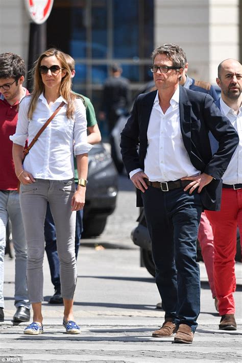 Hugh Grant Visits Paris With Girlfriend Anna Eberstein
