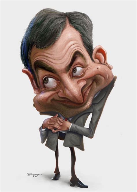 mr bean by bob doucette funny caricatures celebrity c