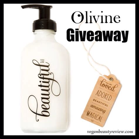 Olivine Atelier Lotion Giveaway Vegan Beauty Review Vegan And