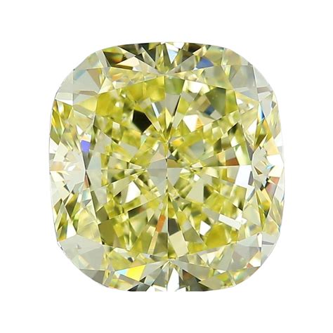 Fancy Intense Yellow Cushion Cut Diamond Dalby Diamonds