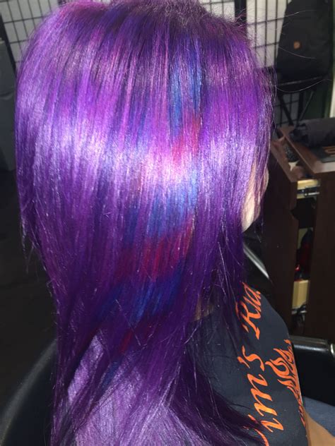 Fun Purple Hair With Feather Feather With Hair Color Vivid Hair In