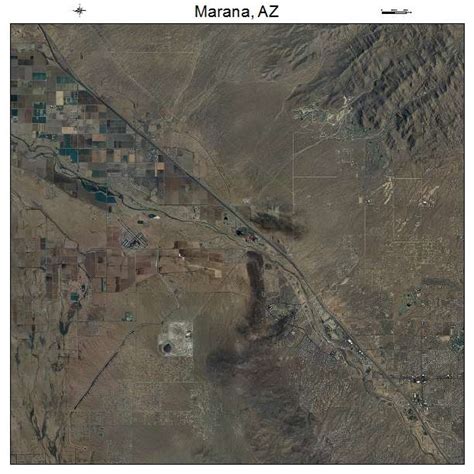 Aerial Photography Map Of Marana Az Arizona
