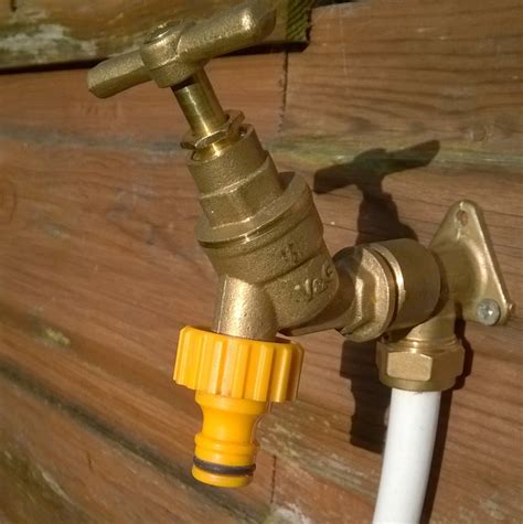 Hose Pipe Has Tap 34 Inch Garden Brass Adaptorquick Connector Fits