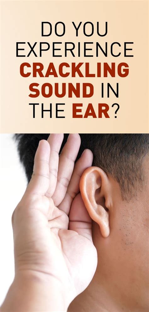 The shift in the eardrum is usually a result of a difference in pressure in the eustachian tube in the inner ear. Popping, Clicking or Crackling Sound in Ear: What Does It ...
