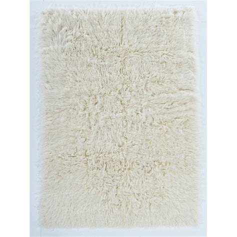 linon flokati 9 x 12 wool natural wool indoor solid area rug in the rugs department at