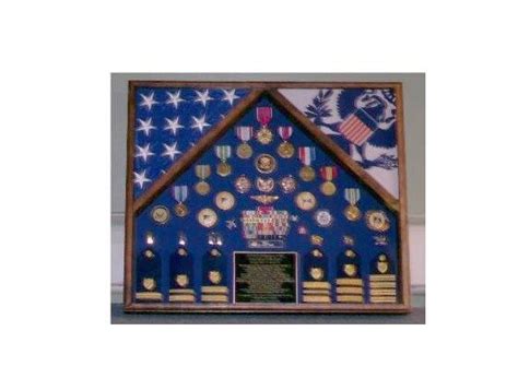 Buy Hand Made Military Flag Case For 2 Flags And Medals Made To Order