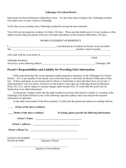 19 Sworn Declaration Template Free To Edit Download And Print Cocodoc