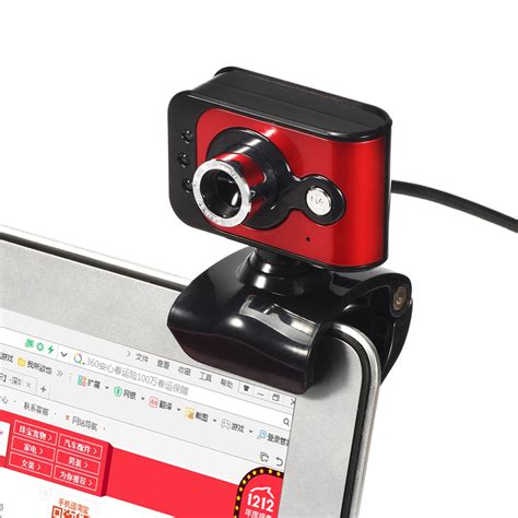 20 Maga Pixels Usb 20 Hd Webcam 3 Led Clip On Webcam Built In Mic