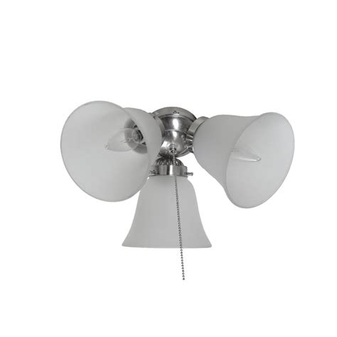 Rustic ceiling fans lighting the home depot. Maxim Lighting Basic-Max 3-Light Satin Nickel Ceiling Fan ...