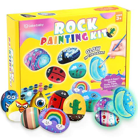 Buy Lekebaby Rock Painting Kit Arts And Crafts For Kids Creative Toys