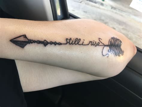 Story of my life tattoo; My first tattoo "still I rise" 🖤 6-24-17 | Tattoos, Tattoo ...