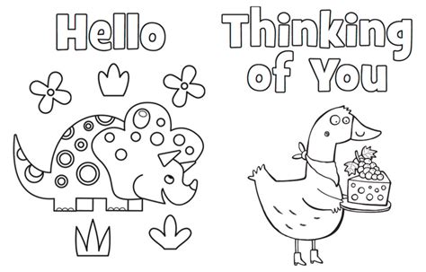 Looking for free printable thank you cards for kids to color send sunny day? Printable Coloring Cards Highlights | Printable thank you ...