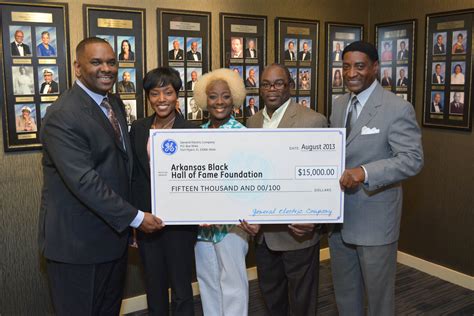 Ge Provides 15000 Grant To Arkansas Black Hall Of Fame Foundation