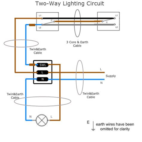 Two Way Lighting Circuit Wiring Uk