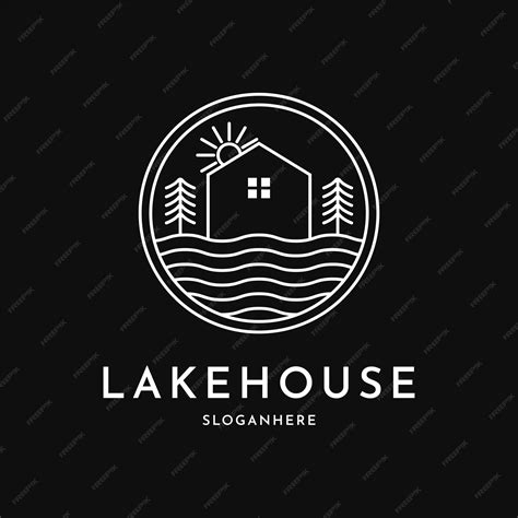 Premium Vector Lake House Logo Design Creative Idea Minimalist With