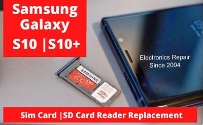 You can detach the smallest part and use it on galaxy s10. Samsung Galaxy S10 Sim Card Reader Tray SD Memory Repair ...