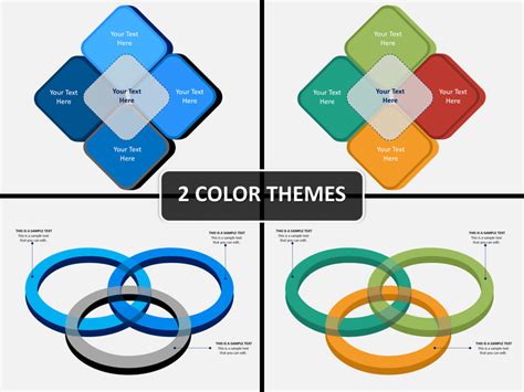 Overlapping 3d Shapes Powerpoint Template Ppt Slides Sketchbubble