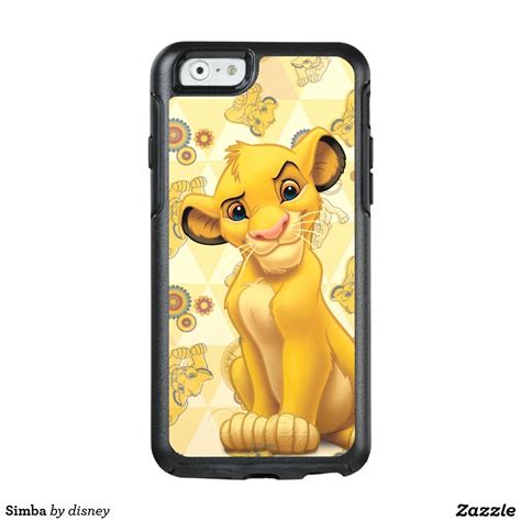Lion King Simba On Triangle Pattern Otterbox Iphone Case