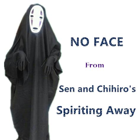 Halloween Costume Sen And Chihiros Spiriting Away No Face Cosplay Costume With Random Face Mask