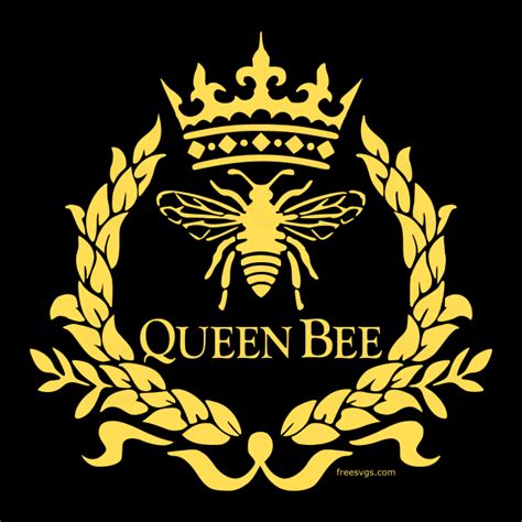 Queen Bee Free SVG File - Free SVGs