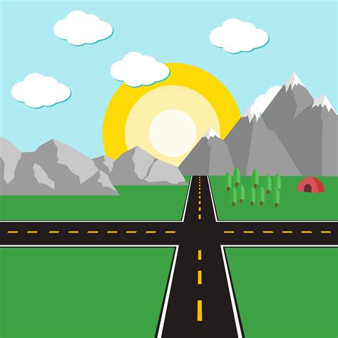 Driving On Road Cartoon Png