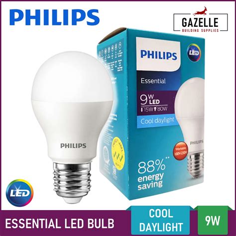 Philips Essential Led Bulb Led Light Daylight 9 Watts Lazada Ph